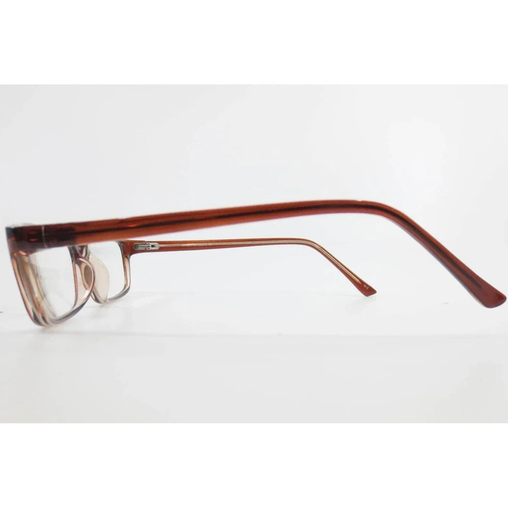WP3001 BR Brown Rectangular Full Rim Eyeglass Frames 53-16-135 37951
